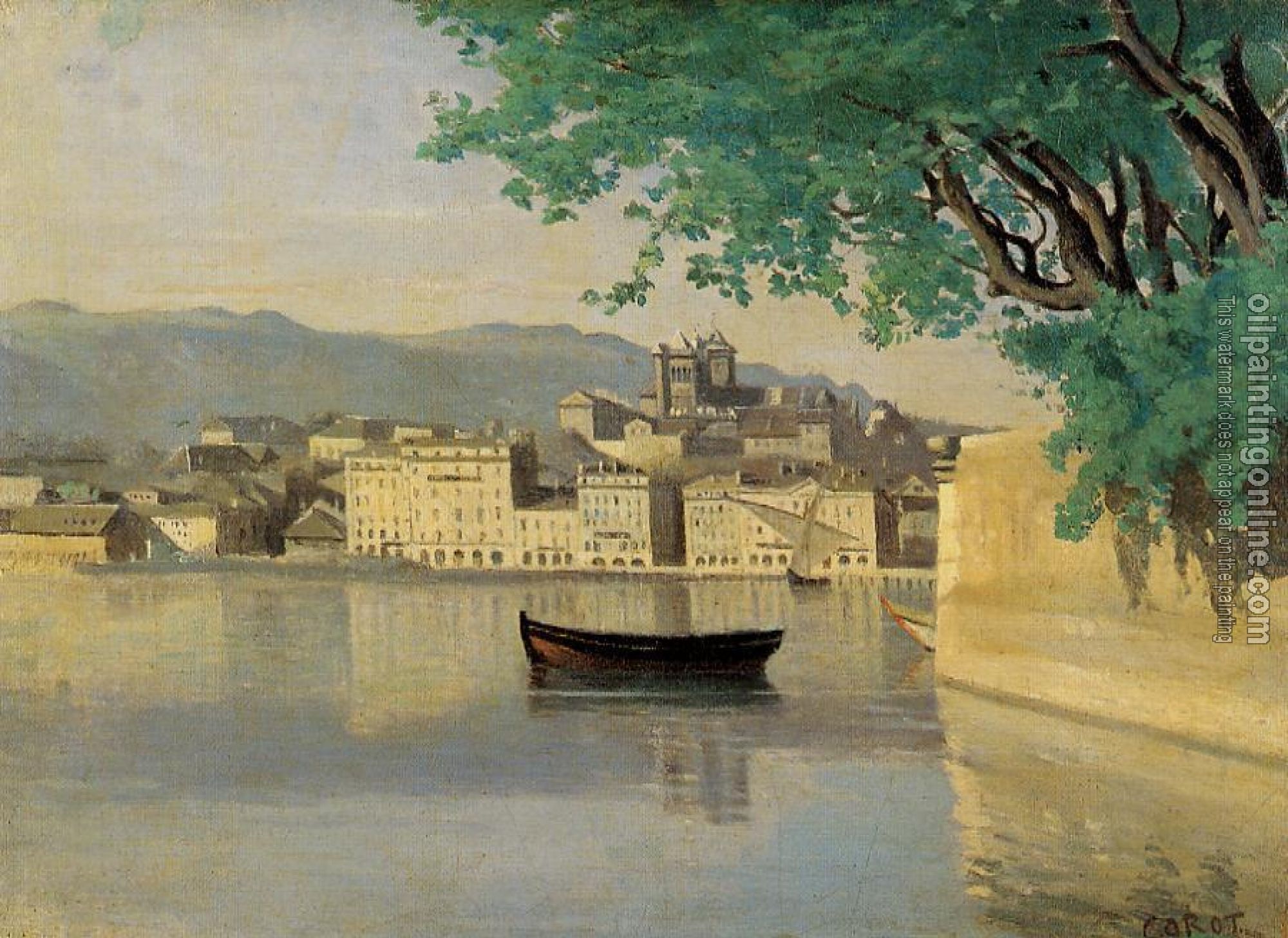 Corot, Jean-Baptiste-Camille - Geneva - View of Part of the City